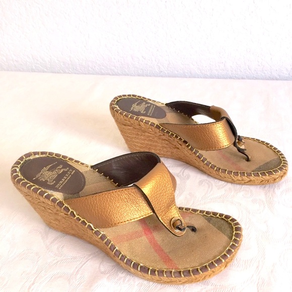 Burberry check espadrille sandals - Picture 1 of 5